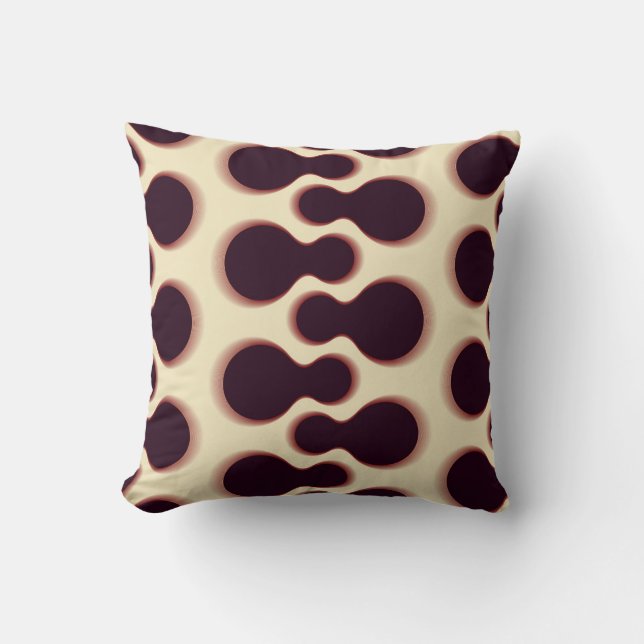 Spiny globular shapes, brown shades pattern. cushion (Front)
