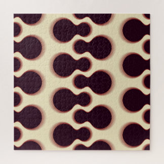 Spiny globular shapes, brown shades pattern. jigsaw puzzle