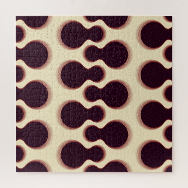 Spiny globular shapes, brown shades pattern. jigsaw puzzle (Vertical)