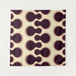 Spiny globular shapes, brown shades pattern. tapestry