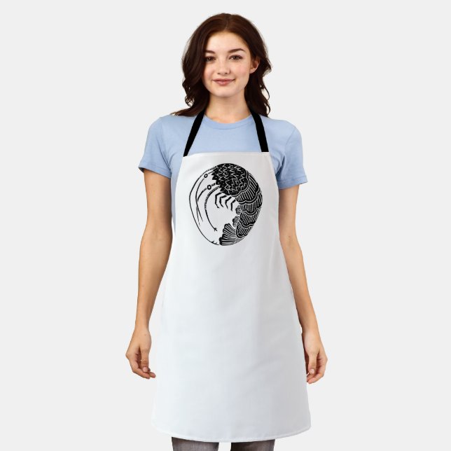 Spiny lobster circle apron (Worn)