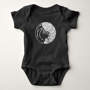 Spiny lobster circle baby bodysuit