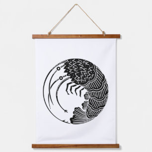 Spiny lobster circle hanging tapestry