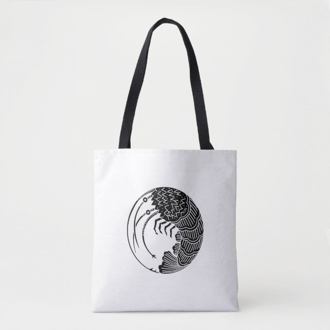 Spiny lobster circle tote bag (Front)