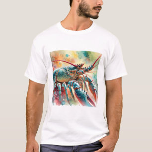 Spiny Lobster Serenity 220824AREF116 - Watercolor T-Shirt