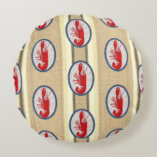 Spiny Rock Lobster Round Cushion