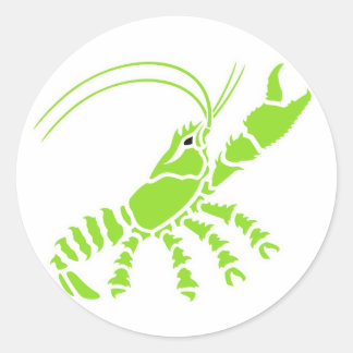 spinycrayfish classic round sticker
