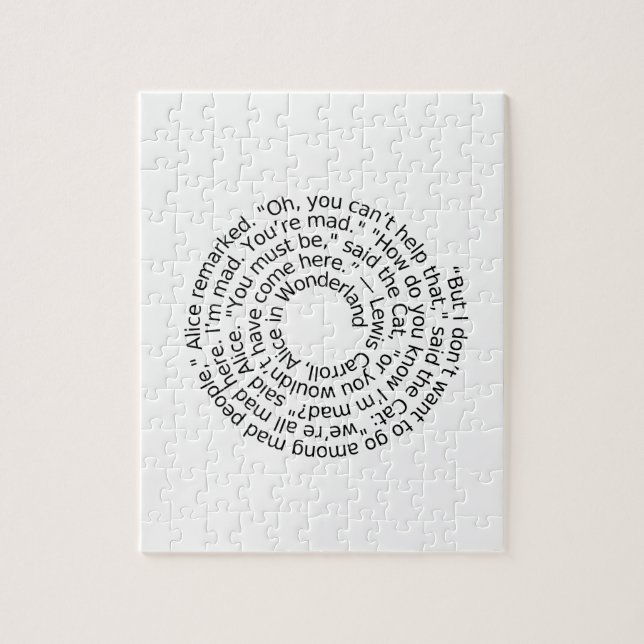 Spiral-alicewonderland2 Jigsaw Puzzle (Vertical)