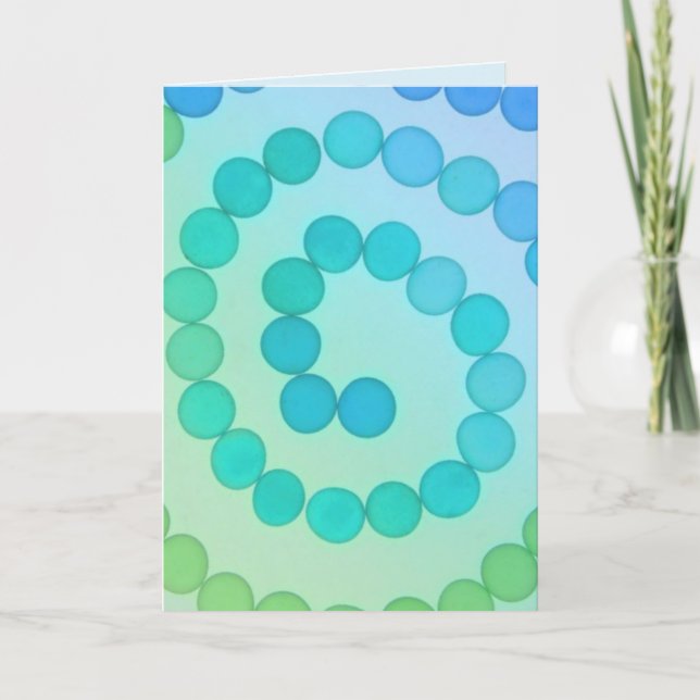 Spiral Art Encouragement  Card (Front)