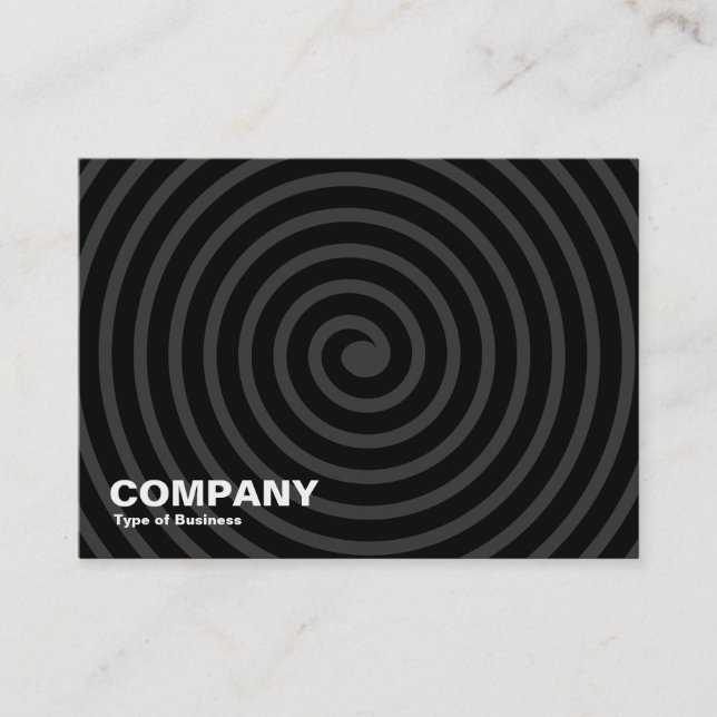 Spiral - Black and Grey Business Card (Front)