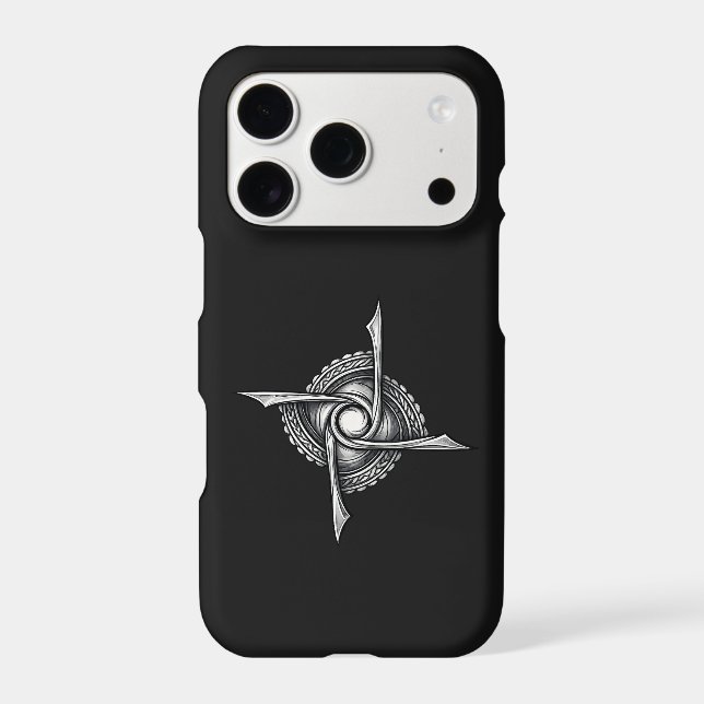 Spiral Blade Sigil – Abstract Rotational Symbol (Back)