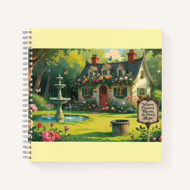 Spiral Book- Inspirational Quote" Notebook (Front)