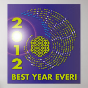 Spiral-Calendar 2012, The Flower of Life Poster