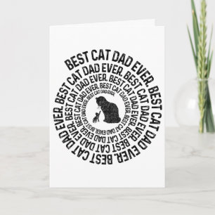 Spiral Cat Daddy - Best Cat Dad Daddy Ever Spiral Card