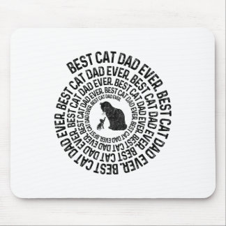 Spiral Cat Daddy - Best Cat Dad Daddy Ever Spiral  Mouse Pad