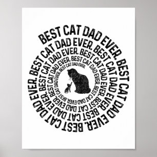 Spiral Cat Daddy - Best Cat Dad Daddy Ever Spiral  Poster