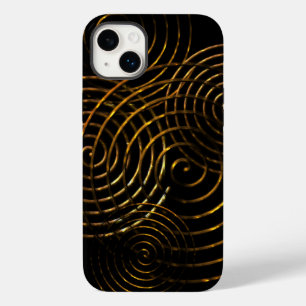 Spiral Celtic symbol gold metallic  Case-Mate iPho iPhone 14 Plus Case