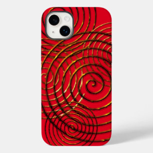 Spiral Celtic symbol gold metallic Case-Mate iPho iPhone 14 Plus Case