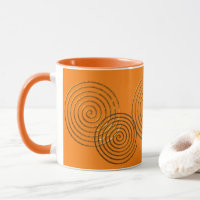 Spiral Celtic symbol gold metallic