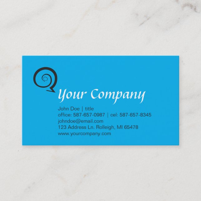 Spiral Chat Business Card (Front)