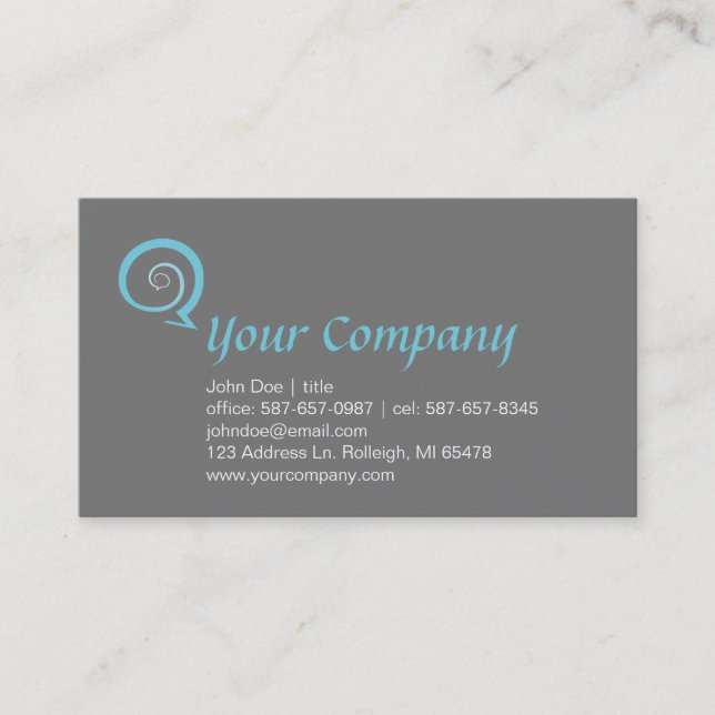 Spiral Chat Business Card (Front)