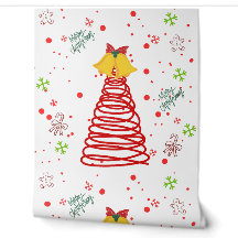 Spiral Christmas Tree and Bells Design