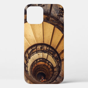 Spiral circle stairs staircase old buildingstairs, iPhone 12 case