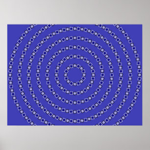 Spiral Circles Poster