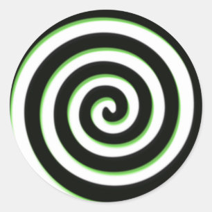 Spiral Classic Round Sticker