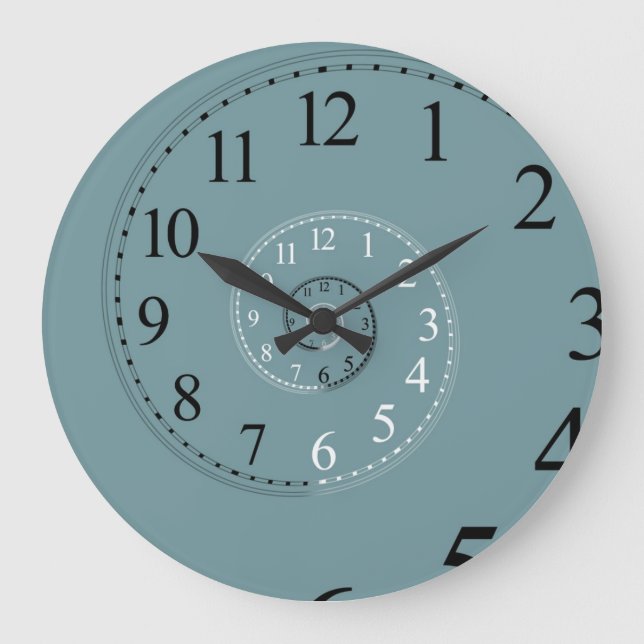 Spiral Clock. Day & Night Large Clock (Front)