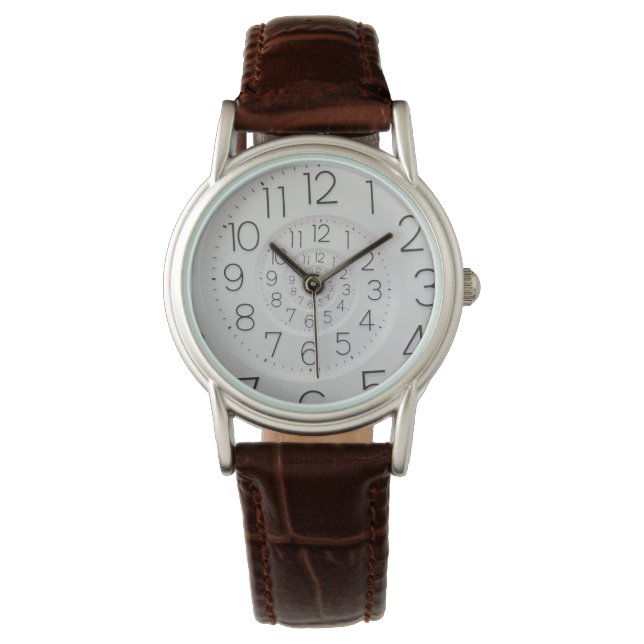 Spiral Clock Droste Watch (Front)