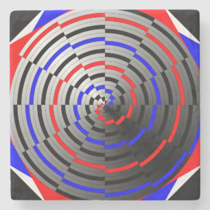 Spiral Cone by Kenneth Yoncich Stone Coaster