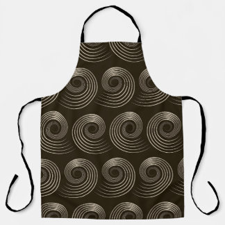Spiral Curls: Stylish Vintage Pattern Apron