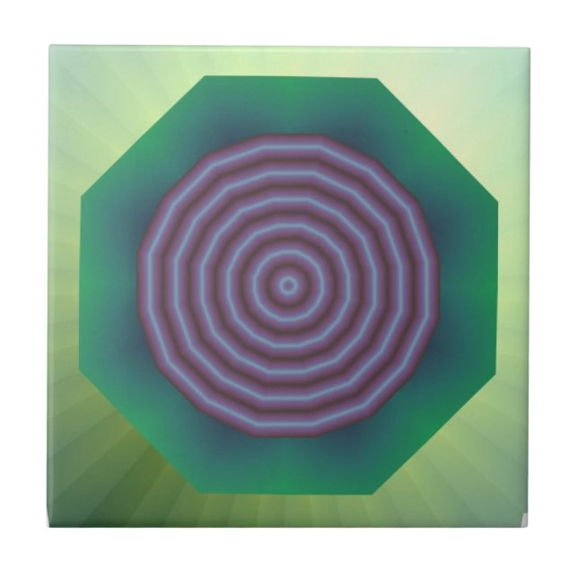 Spiral Design Ceramic Tile (Front)