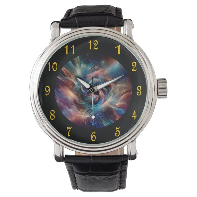 Spiral Fire Vortex ~ Time Portal ~Time Machine ~  Watch (Front)