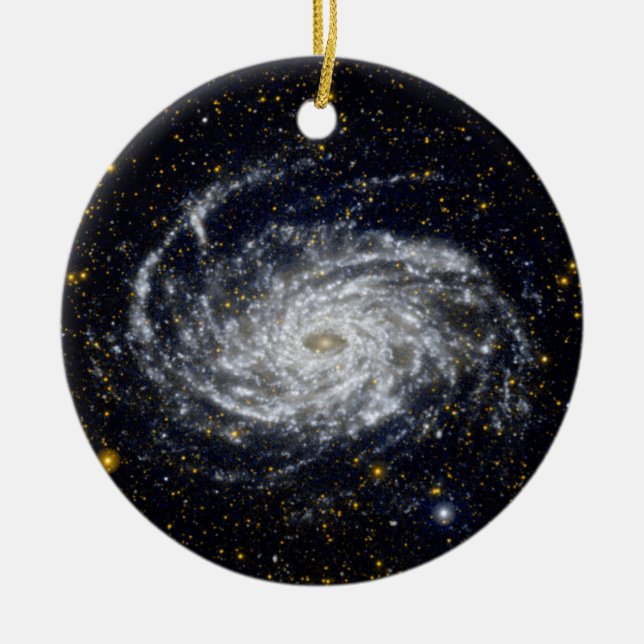 Spiral Galaxy Ceramic Ornament (Front)