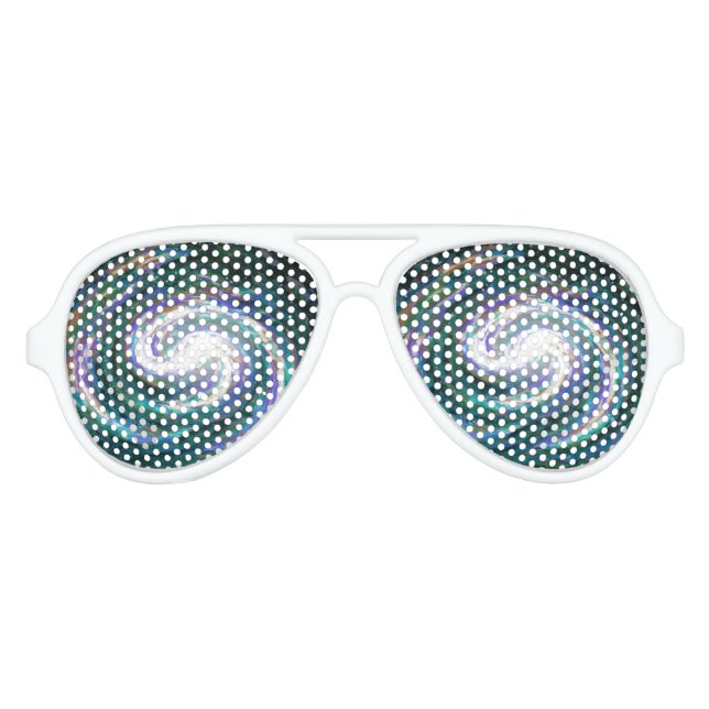 Spiral Galaxy in Space Aviator Sunglasses (Front)