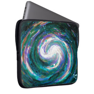 Spiral Galaxy in Space Laptop Sleeve