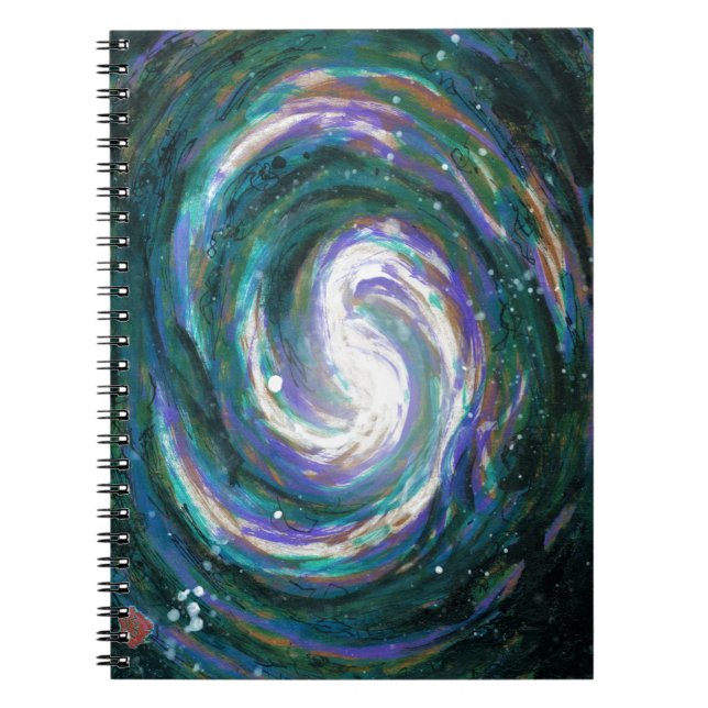 Spiral Galaxy in Space Notebook (Front)