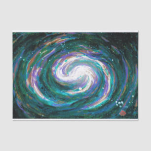Spiral Galaxy in Space Tissue Paper