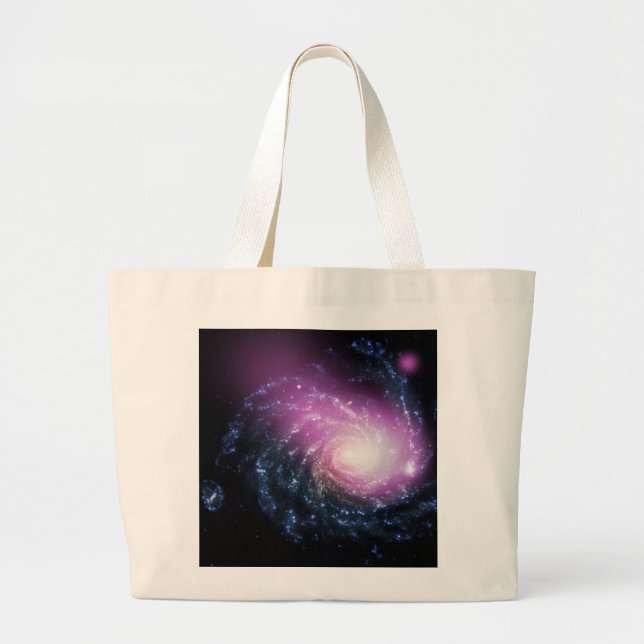 Spiral Galaxy Large Tote Bag (Front)