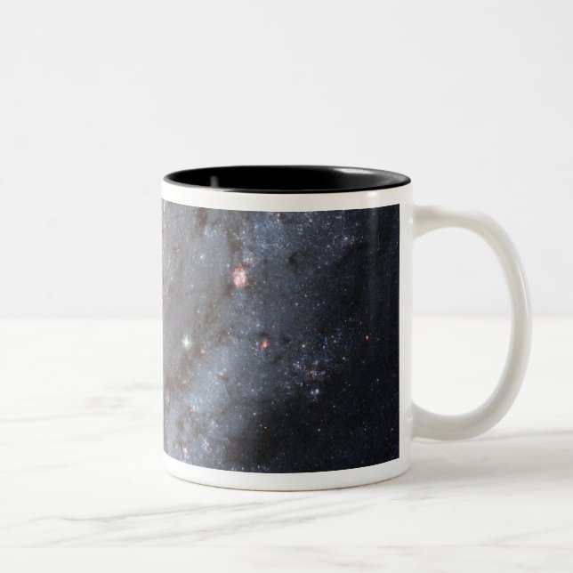 Spiral galaxy M74 Two-Tone Coffee Mug (Right)