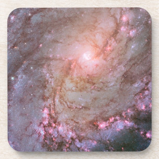 Spiral Galaxy M83, Ablaze With Star Formation. Coaster (Front)