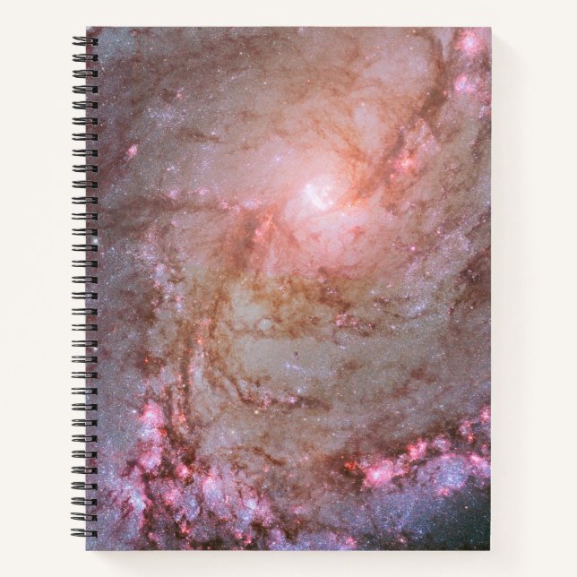 Spiral Galaxy M83, Ablaze With Star Formation. Notebook (Front)