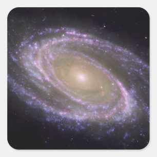 Spiral galaxy Messier 81 Square Sticker