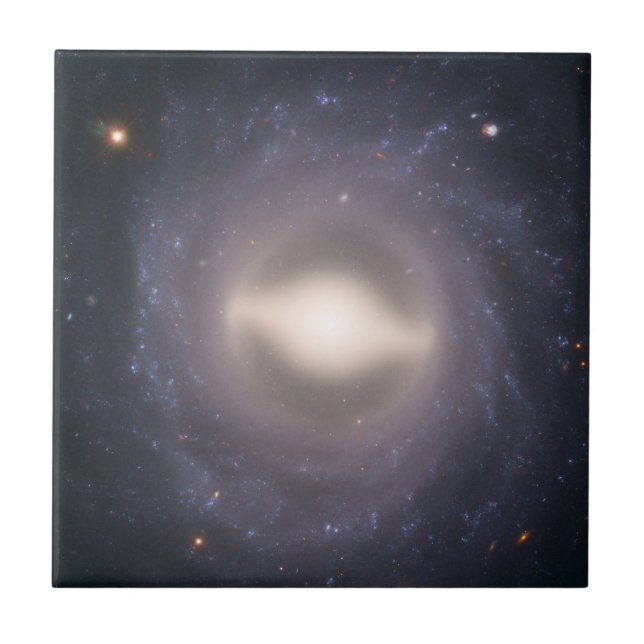 Spiral Galaxy Ngc 1015. Ceramic Tile (Front)