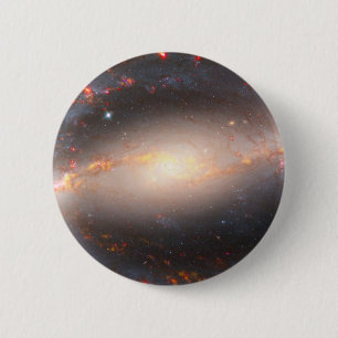 Spiral Galaxy Ngc 1300. 6 Cm Round Badge