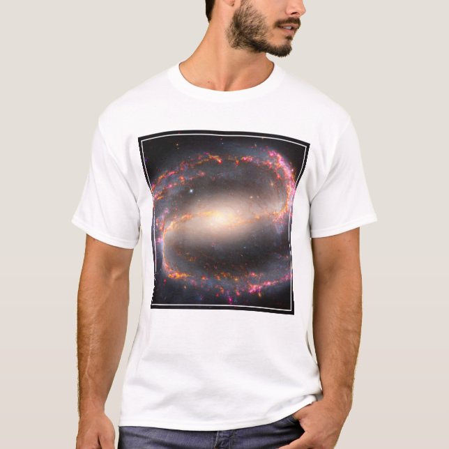 Spiral Galaxy Ngc 1300. T-Shirt (Front)