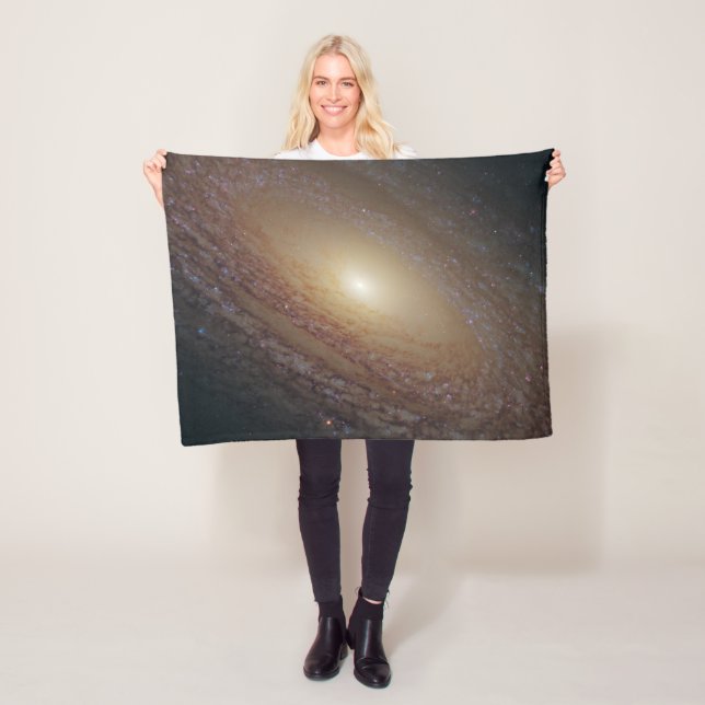 Spiral Galaxy Ngc 2841 Fleece Blanket (In Situ)