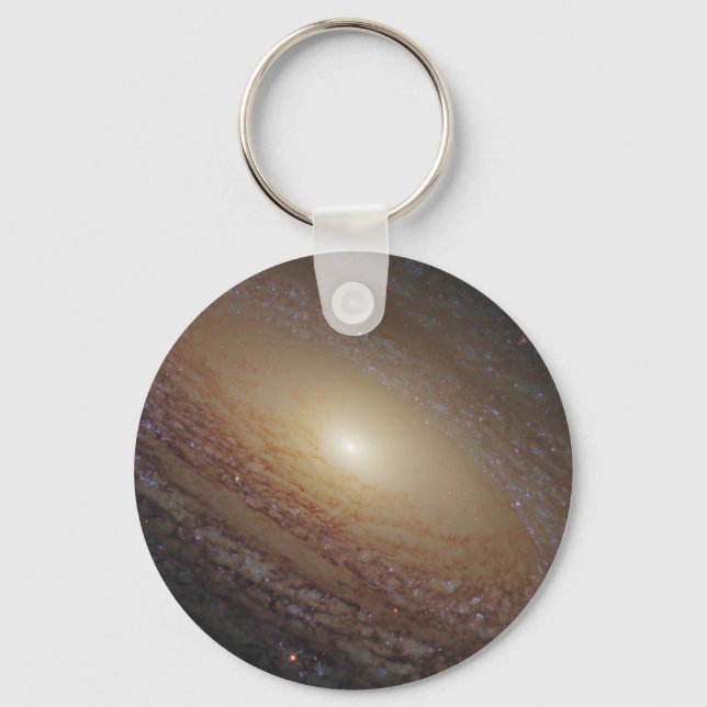 Spiral Galaxy Ngc 2841 Key Ring (Front)